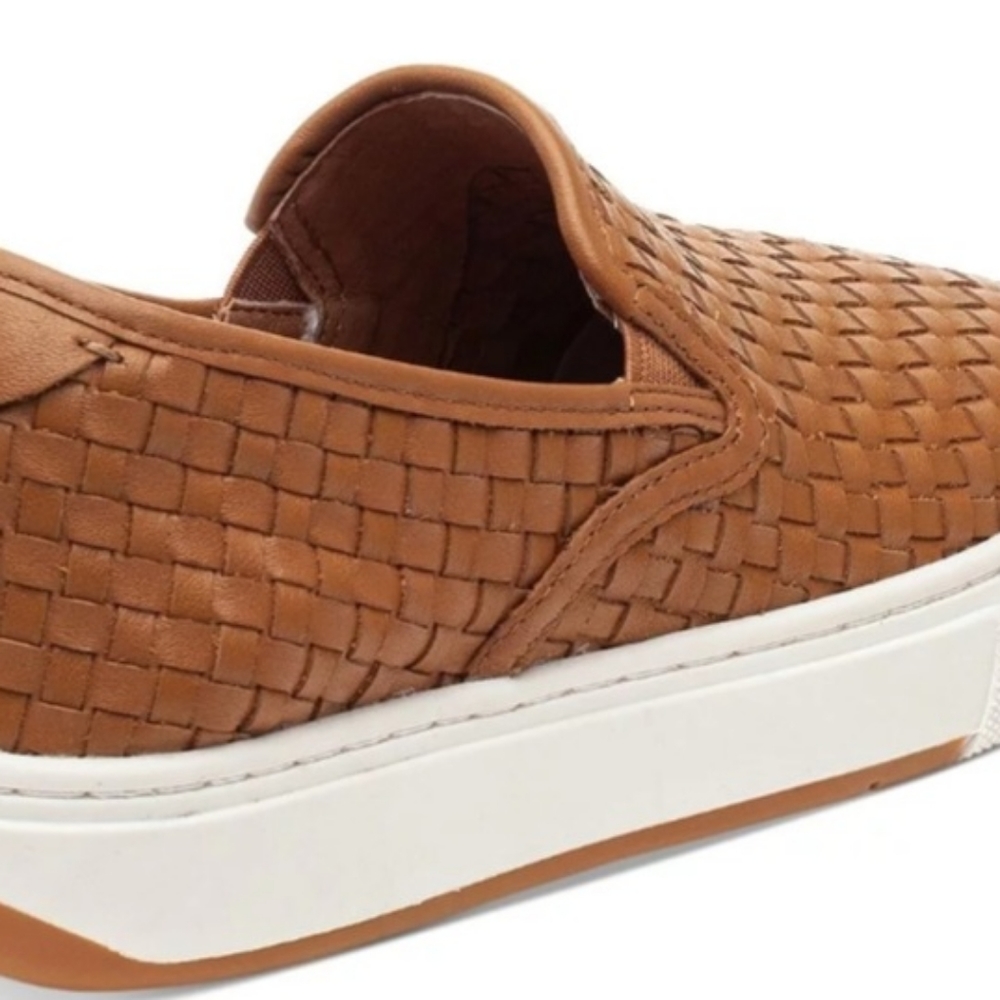 J/SLIDES Womens Tan Brown Woven Removable Foam Insole Arch Support Justine